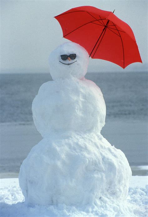 Smiling Snowman Wearing Sunglasses Photograph By Vintage Images