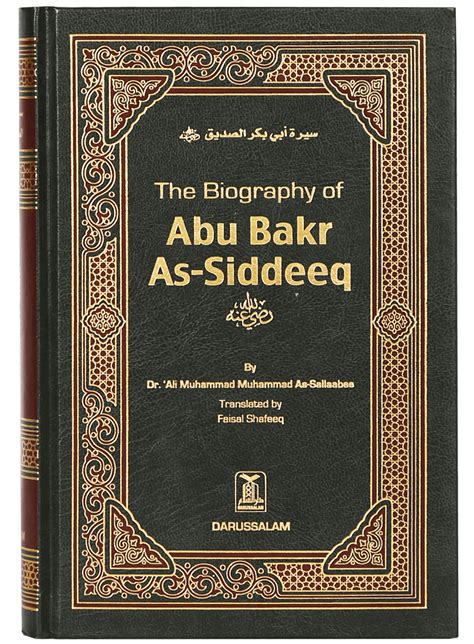 The Biography Of Abu Bakr As Siddeeq R A Darussalam Pakistan