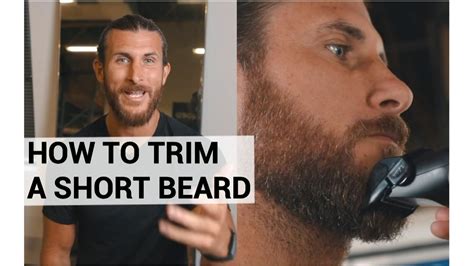 How To Trim A Short Beard Youtube