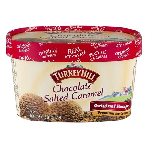 Turkey Hill Original Recipe Premium Ice Cream Chocolate Salted Caramel