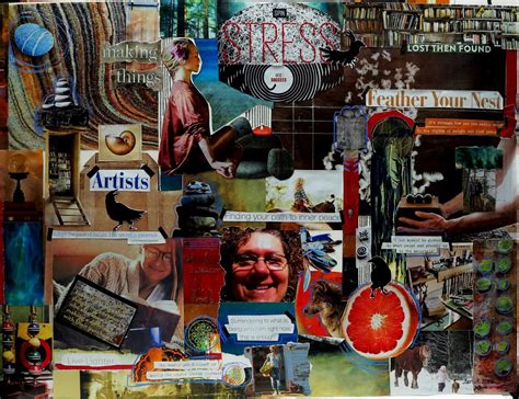 Collage Art Of Laura Lein Svencner Completed Vision Board With Good