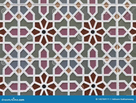 Beautiful Decorative Wall Tiles Background Stock Image Image Of