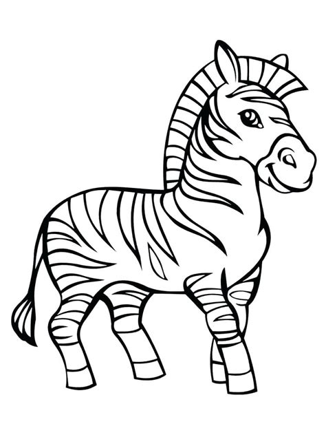 Zebra Smiling Coloring Page Free Printable Coloring Pages For Kids