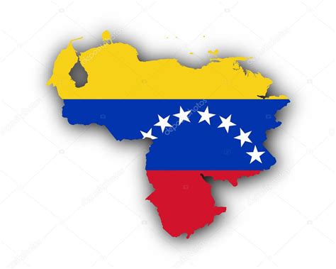 Map And Flag Of Venezuela — Stock Vector © Lantapix 142181406