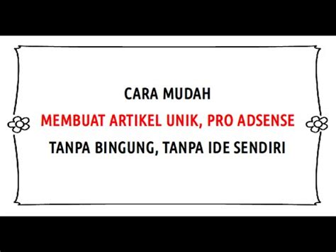Contoh Artikel Dan Ide Pokoknya - Contoh 43