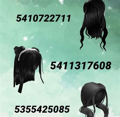 Black Girl Hair Codes For Bloxburg