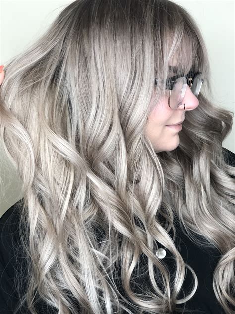 Gray Ash Blonde Done With Color Touch From Wella Root Smudge