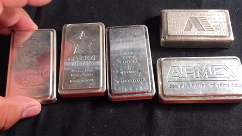 10 Ounce Silver Bars Variety Of Stacker Bars Youtube