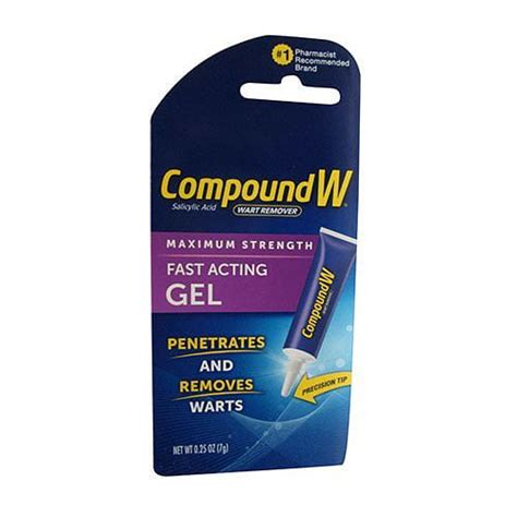 compound w wart remover maximum strength fast acting gel 0 25 oz
