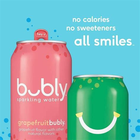 Bubly Sparkling Water Tropical Thrill Variety Pack 12 Fluid Ounces