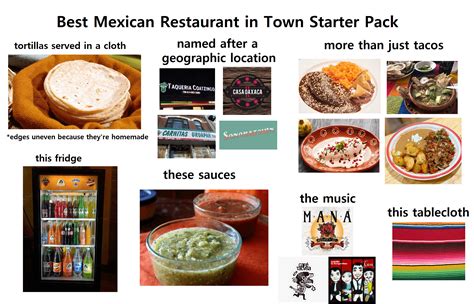 Best Mexican Restaurant In Town Starter Pack Rstarterpacks