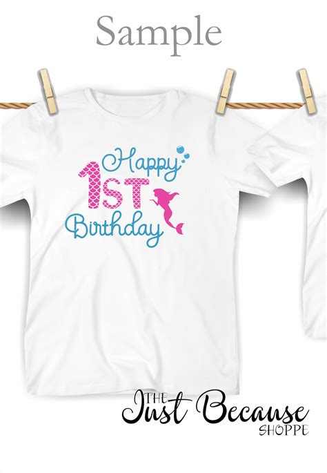 Download Happy 1st Birthday Mermaid, SVG Design -0438 (207273 ...