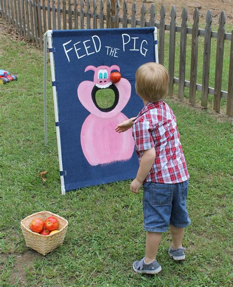 Farm Party Feed The Pig Game Made From Pvc Pipe And Denim Add A