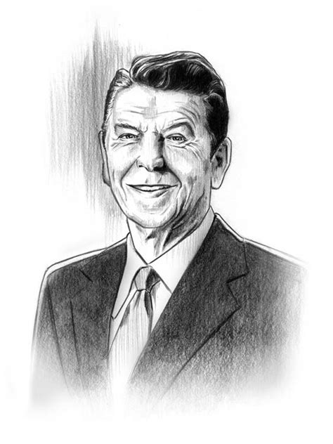 Ronald Reagan Drawing At Explore Collection Of