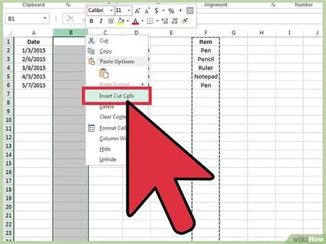 Cómo mover columnas en Excel Pasos con imágenes