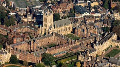St Johns College Cambridge Cambridge University From The Air Aerial