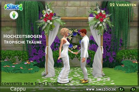 Blackys Sims 4 Zoo Wedding Arch Conversion By Cappu Details And