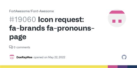 Icon Request Fa Brands Fa Pronouns Page · Issue 19060 · Fortawesome