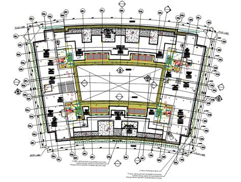 Cad Drawing Commercial Building Design Floor Plan Autocad File Cadbull