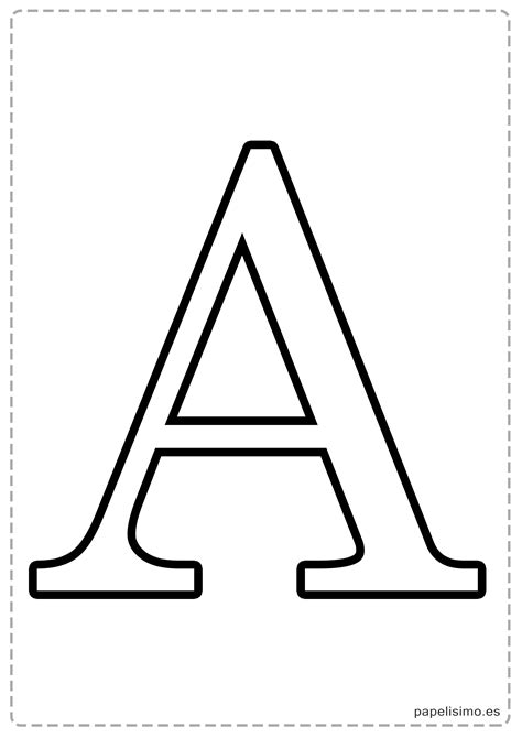 Letras Grandes Para Imprimir Papelisimo Alphabet Templates Printable Alphabet Letters Diy
