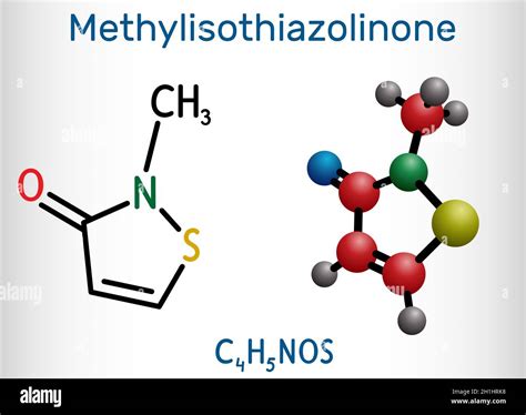 Methylisothiazolinone Mit Molécule Miil Est Conservateur Biocide
