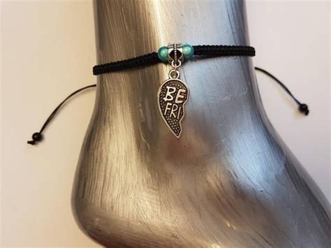 Best Friend Anklet Best Friend Charms Anklet Ankle Etsy Ankle