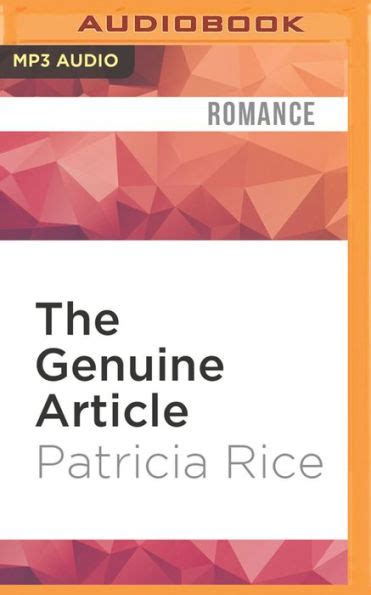 The Genuine Article By Patricia Rice Mia Chiaromonte Audiobook Mp3