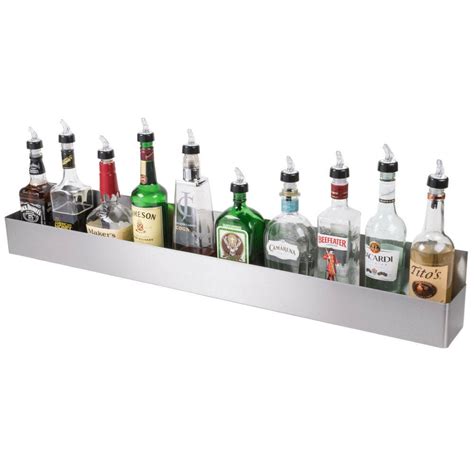42 Stainless Steel Single Tier Commercial Bar Speed Rail Liquor