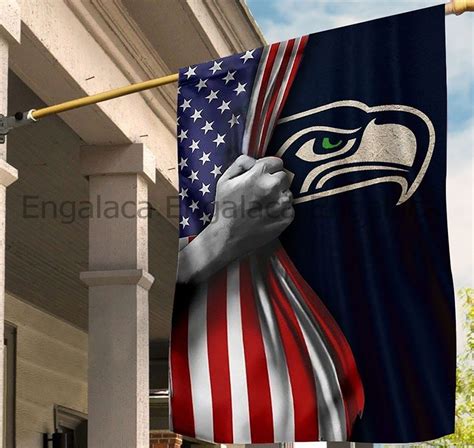 Seattle Seahawks Flag Seattle Seahawks Nfl Flag Seattle Etsy