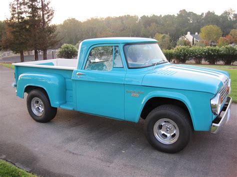 Converted to automatic with custom installed floor shifter. 1965 DODGE D-100 CUSTOM PICKUP