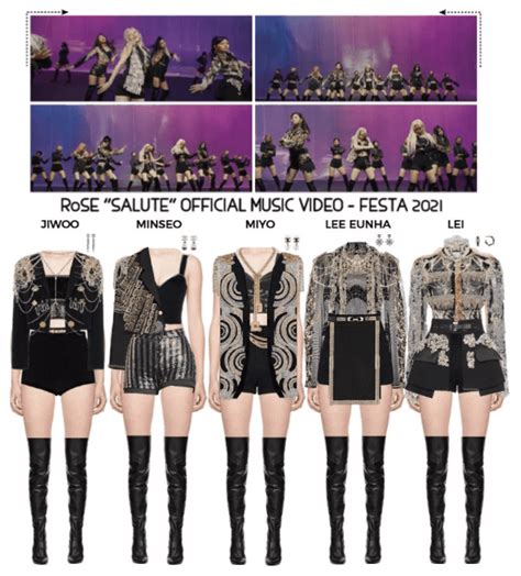 Rose Salute Music Video Festa 2021 Outfit Shoplook Dance