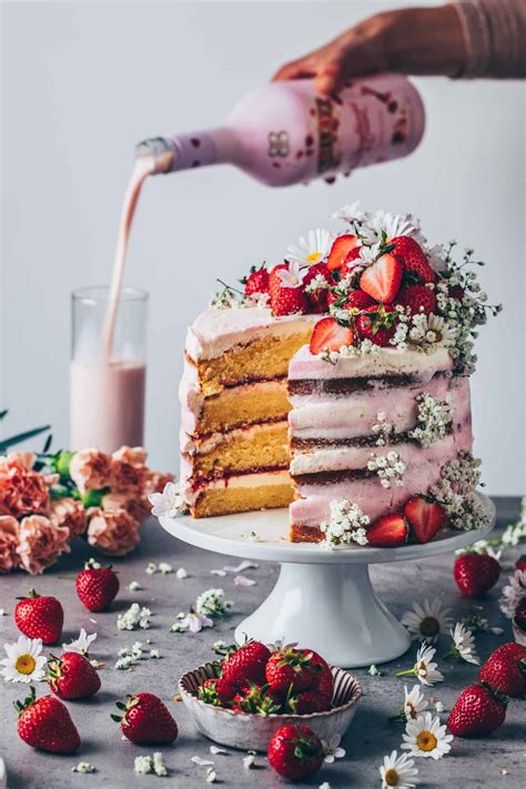 Strawberry Cream Naked Cake Recipe Bianca Zapatka Recipes