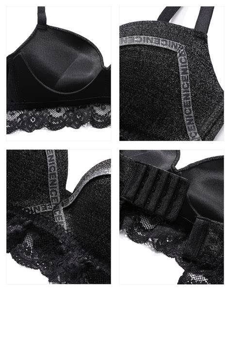 Sexy Sheer Lingerie Seamless Adjustment Push Up Lace Bra Panties China Brief Highwaist And