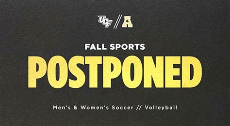 American Athletic Conference Which Includes Ucf Postpones Soccer And