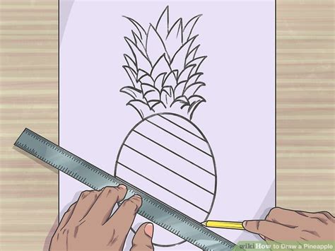 How To Draw A Pineapple 9 Steps With Pictures Wikihow