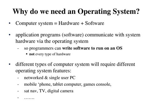 Ppt Types Of Operating System Powerpoint Presentation Free Download