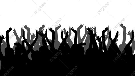 People Partying Silhouette Vector Png People Silhouette Or Party