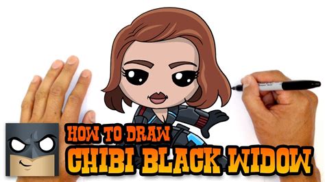 How To Draw Chibi Black Widow