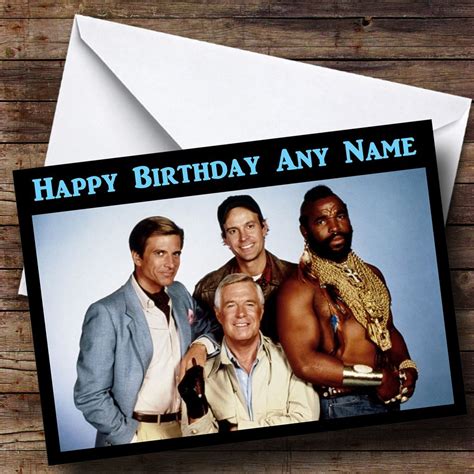 The A Team Personalised Birthday Card The Card Zoo