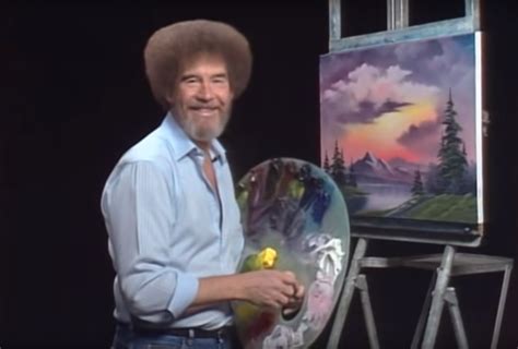 The Late Pbs Painter Bob Ross Is Making His Museum Debut As Part Of A