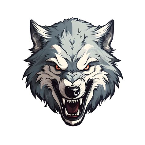 Angry Wolf Face Wolf Wild Animal Png Transparent Clipart Image And