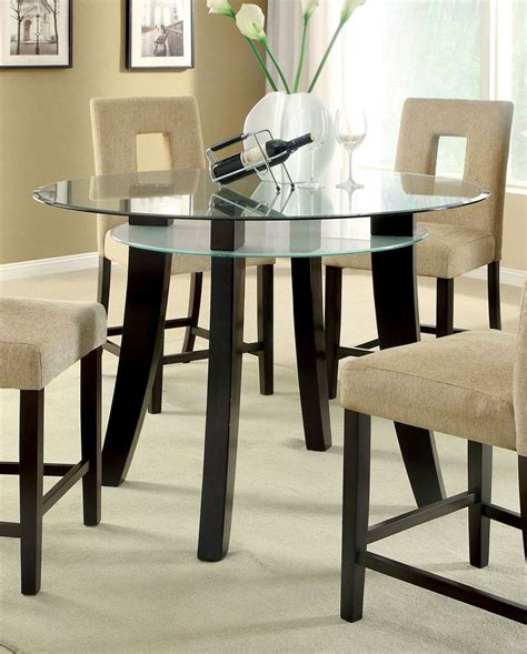Counter Height Dining Set Glass Top