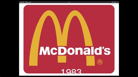 Mcdonalds Logo History Part Youtube