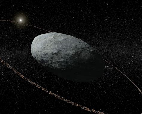 astronomers discover a ring around egg shaped dwarf planet haumea the verge