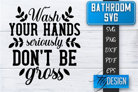 Bathroom SVG Bathroom Signs Funny Sayings SVG Bathroom Rules By