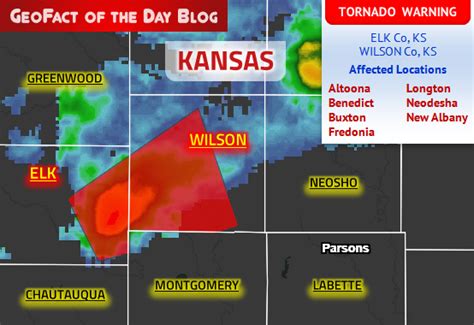Geofact Of The Day 9212019 Kansas Tornado Warning