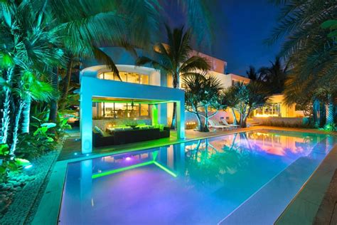 World Of Architecture Modern Mansion With Amazing Lighting Florida