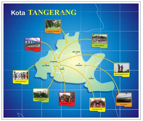 Peta Lengkap Indonesia Peta Wisata Kota Tangerang