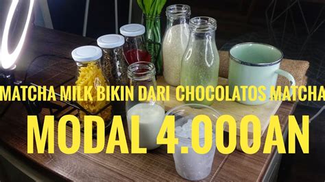 Whilst milk fat has always been appreciated. bikin matcha milk dari chocolatos modal 4000an - YouTube