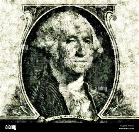 Portrait George Washington 1732 1799 First President Of The United